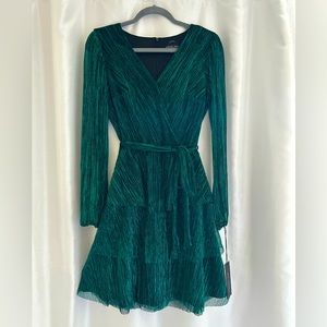 Rachel Zoe Women Metalic Green Dress size S